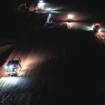 Autostrada A7 avanseaza rapid lucrarile continua zi si noapte pe Autostrada Moldovei