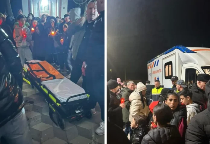 Barbat grav ranit dupa ce un clopot s a desprins in timpul slujbei de Inviere la o biserica din Bacau