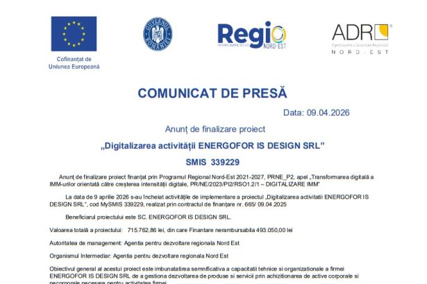 Comunicat de mediatizare
