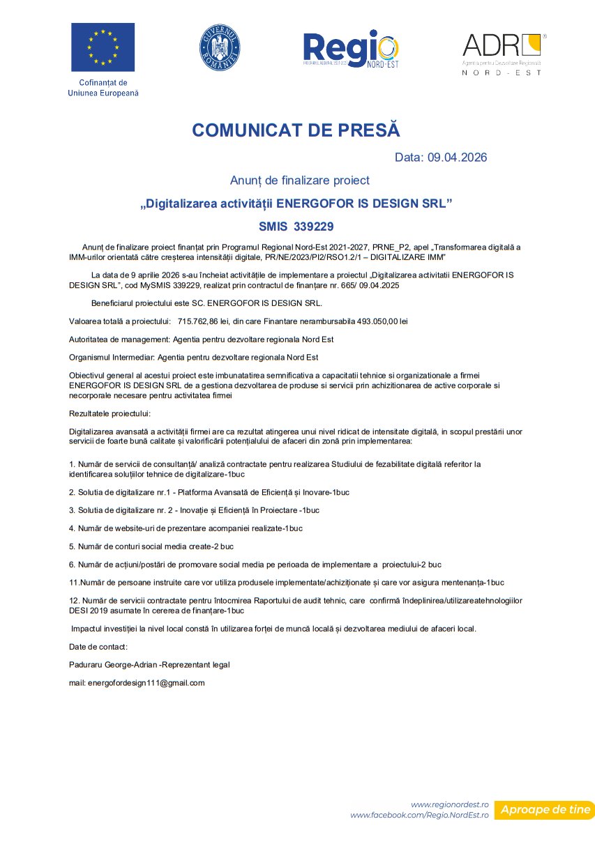 Comunicat de mediatizare