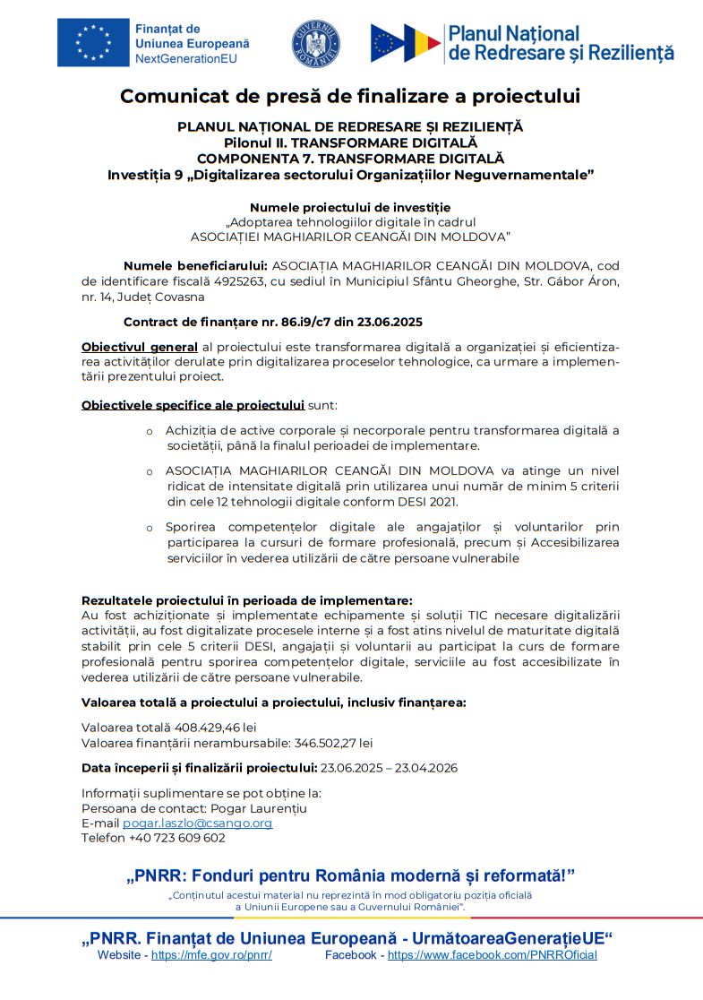 Comunicat de presa 2