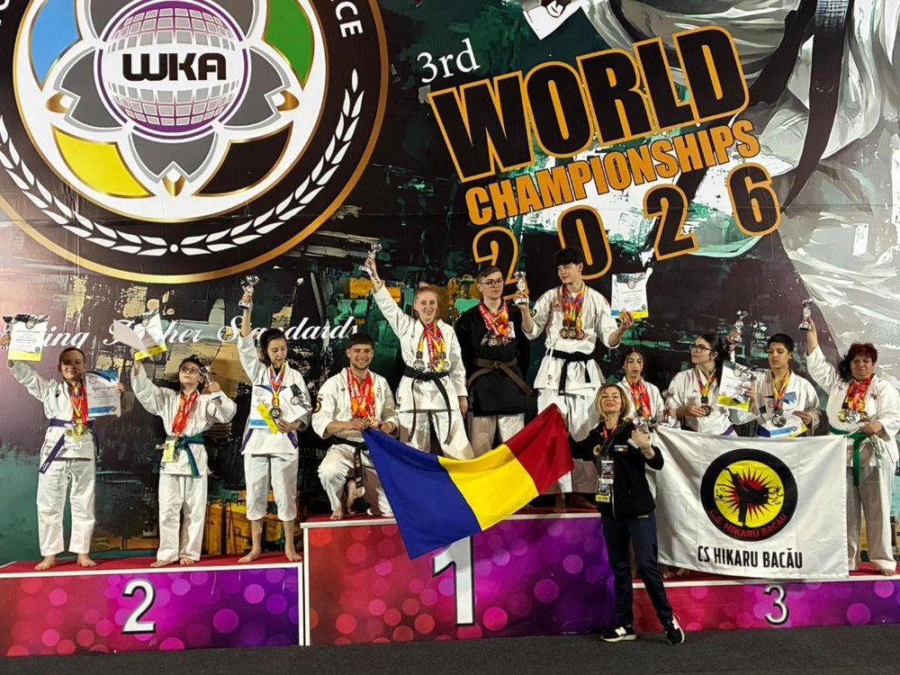 Karate CS Hikaru Bacau pe podium la Malta Open si Campionatul Mondial WKA