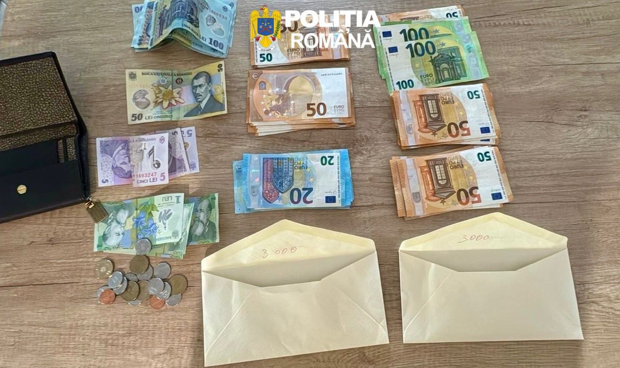 Politia ajuta o femeie sa recupereze geanta care continea 6000 de euro dupa o confuzie pe zborul Roma Bacau