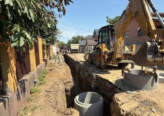 Reabilitarea retelei de apa pe o strada din municipiul Bacau