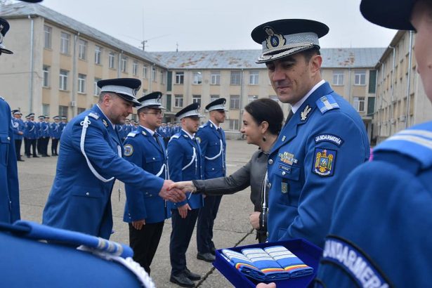Ziua Jandarmeriei Romane celebrata la Bacau prin ceremonii militare si avansari in rang