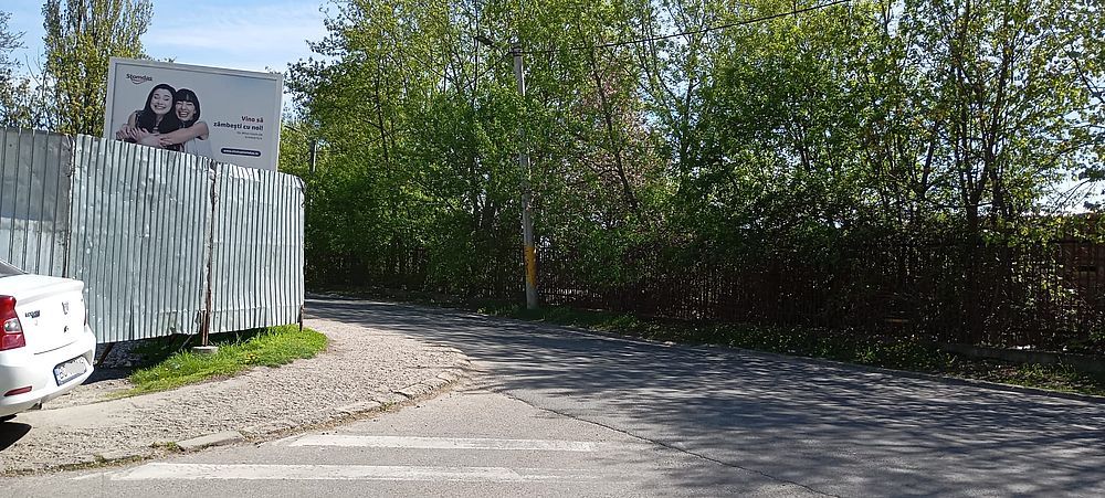 vizibilitate deficitar la intersecia dintre aleea parcului i strada constantin ene