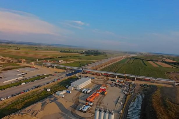A7 isi contureaza forma UMB progreseaza cu lucrarile la nodul rutier Oniscani intre Bacau si Roman