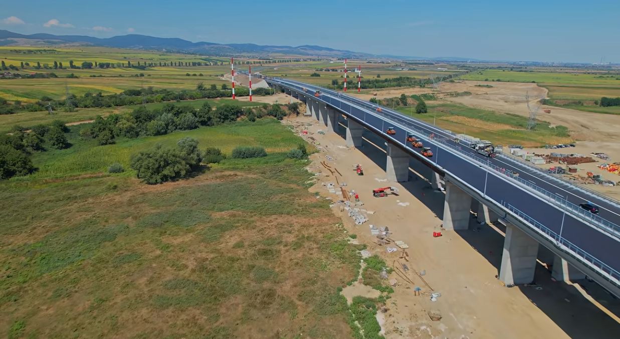 CNAIR Tronsonul Adjud Bacau al Autostrazii A7 ar putea fi deschis circulatiei pe 31 august
