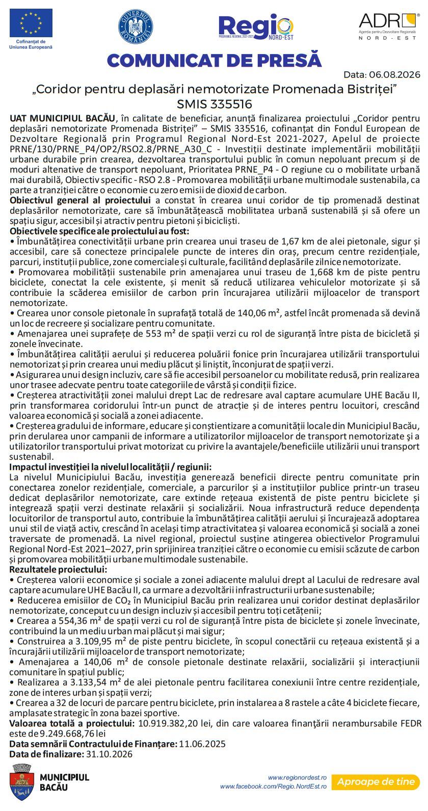 Comunicat de presa 1