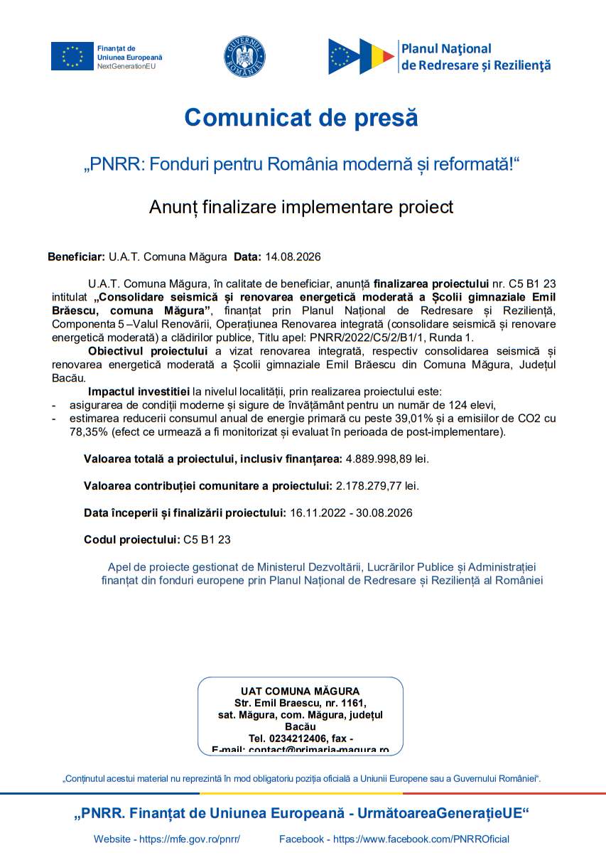 Comunicat de presa 6