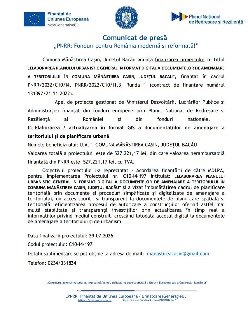 Comunicat de presa 7