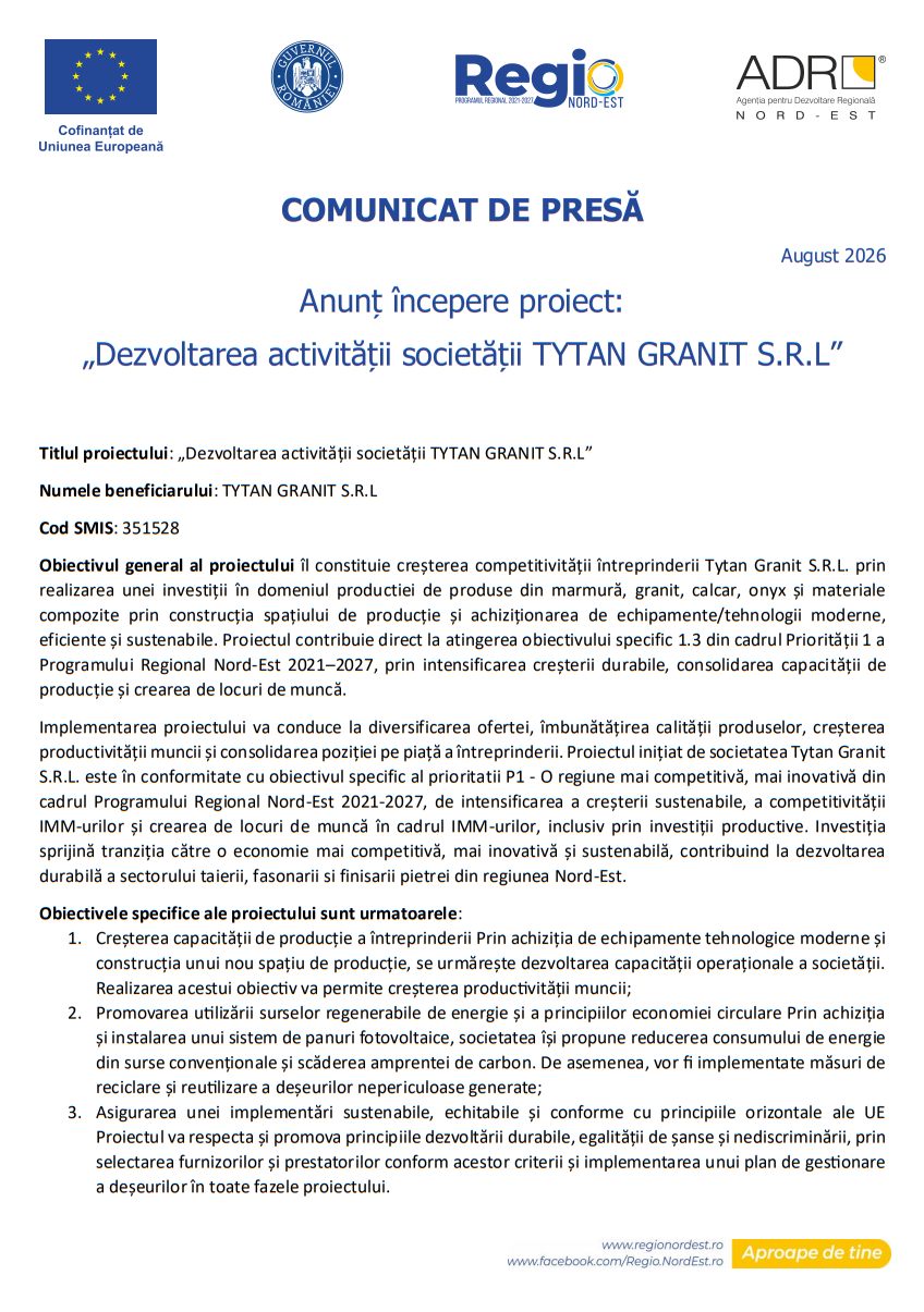 Comunicat de presa 8