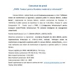 Comunicat de stiri