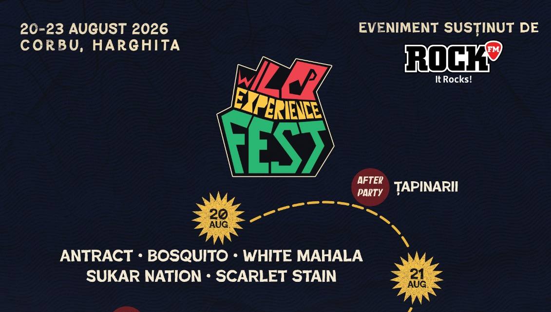 Festivalul Wild Experience revine la Corbu ntre 20 i 23 august Patru zile de muzic natur i activiti pentru ntreaga familie