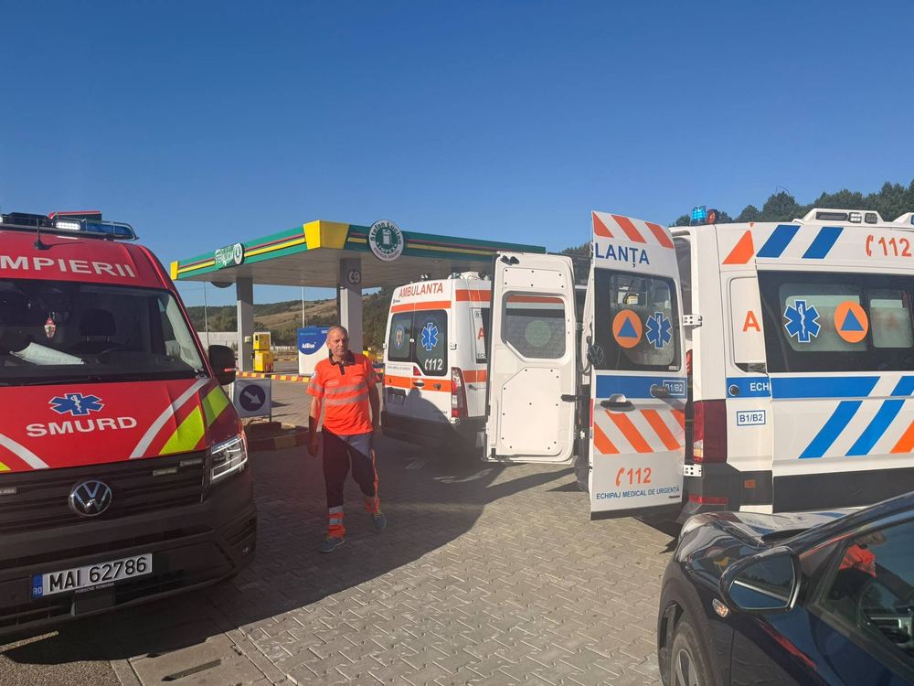 Medic de la SAJ Bacau interventie la un accident rutier pe drum spre casa