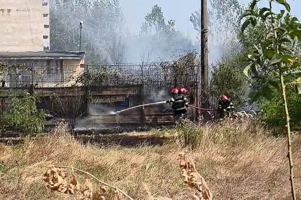 Noua incendii de vegetatie uscata intr o singura zi in judetul Bacau Pompierii au crescut capacitatea operationala