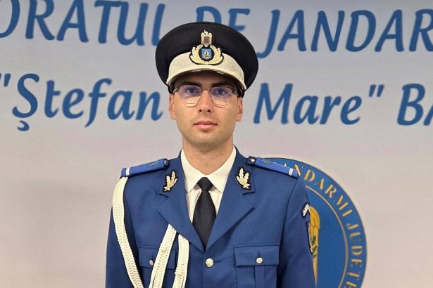 Sublocotenentul Vasile Danut inginerul care construieste viitorul Jandarmeriei Bacau