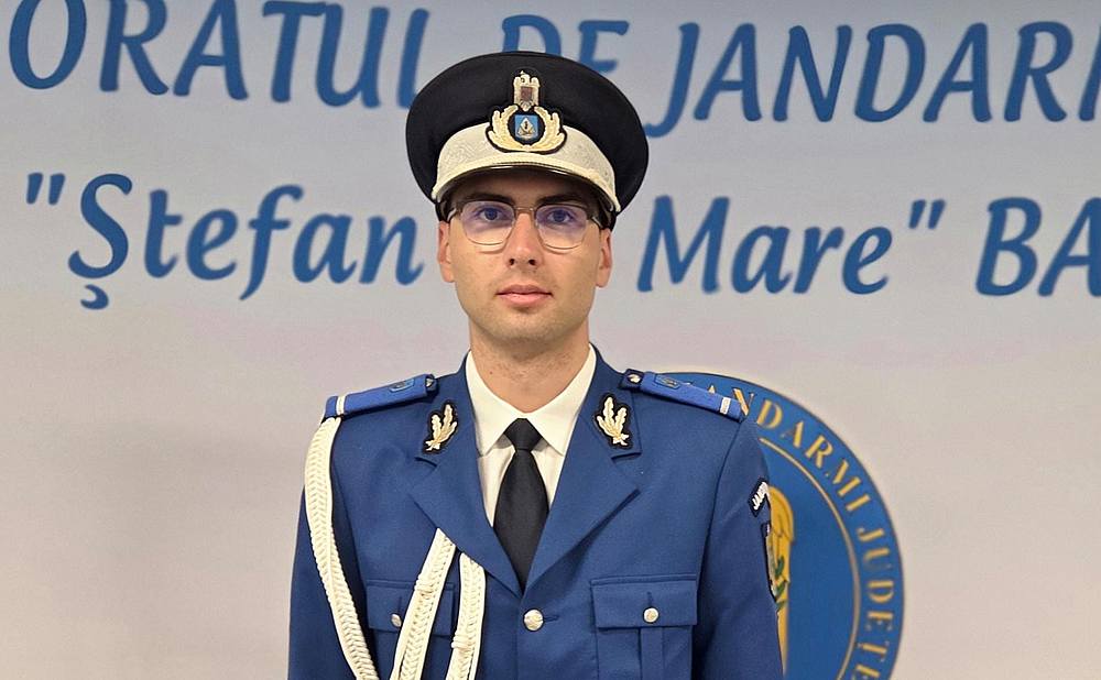 Sublocotenentul Vasile Danut inginerul care construieste viitorul Jandarmeriei Bacau
