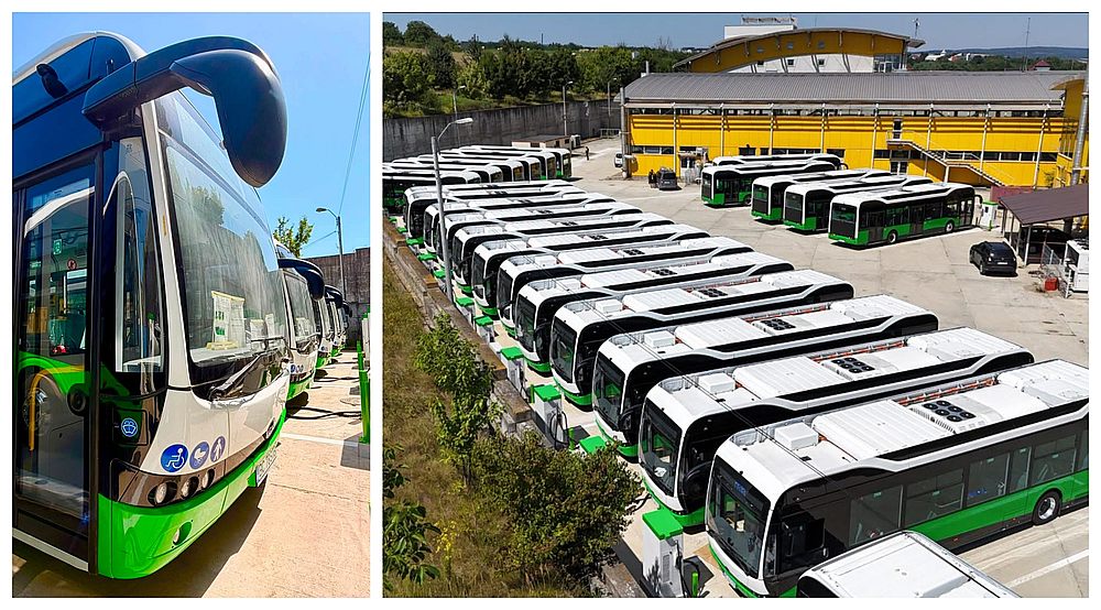 VIDEO Primele autobuze electrice au inceput sa circule in Bacau