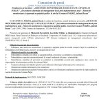anunt pentru presa
