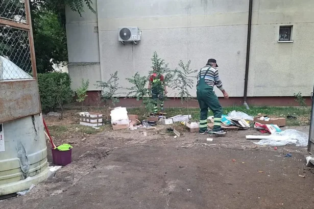 Amenzi de 2.000 de lei pentru deșeuri lăsate lângă containere