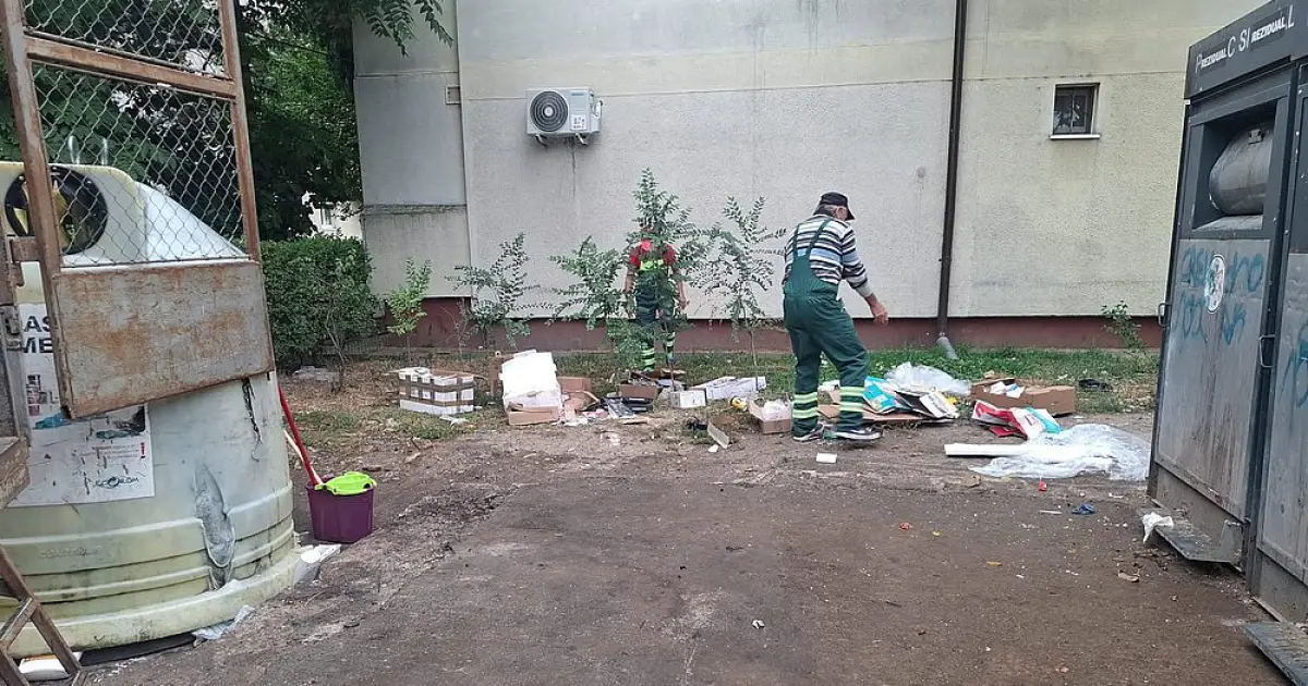 Amenzi de 2.000 de lei pentru deșeuri lăsate lângă containere