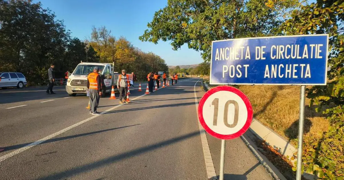 Anchetă de trafic pe drumurile naționale. Șoferii, întrebați de unde vin și unde merg