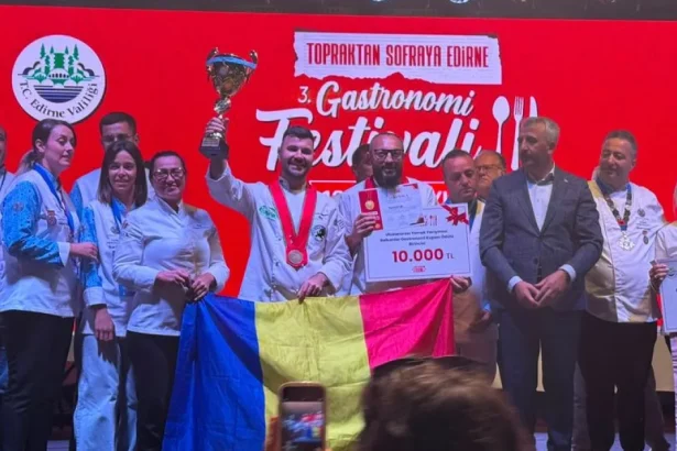 Ciprian Savin a câștigat trei medalii de aur la un concurs culinar în Turcia