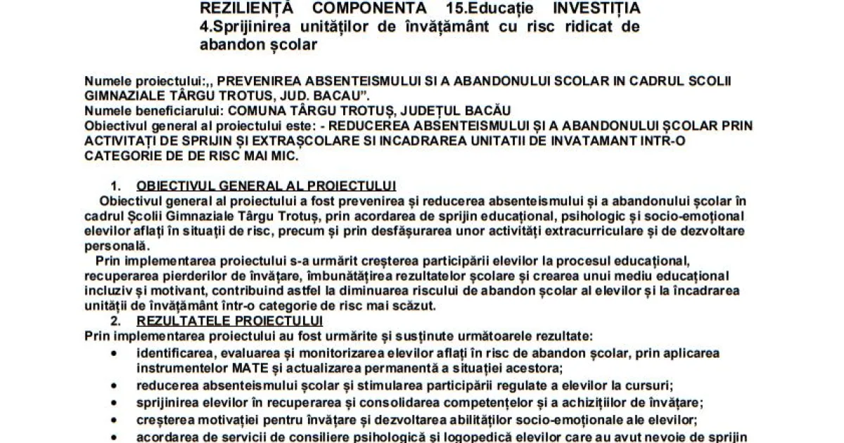 Comunicat de presă privind anunțul oficial al companiei