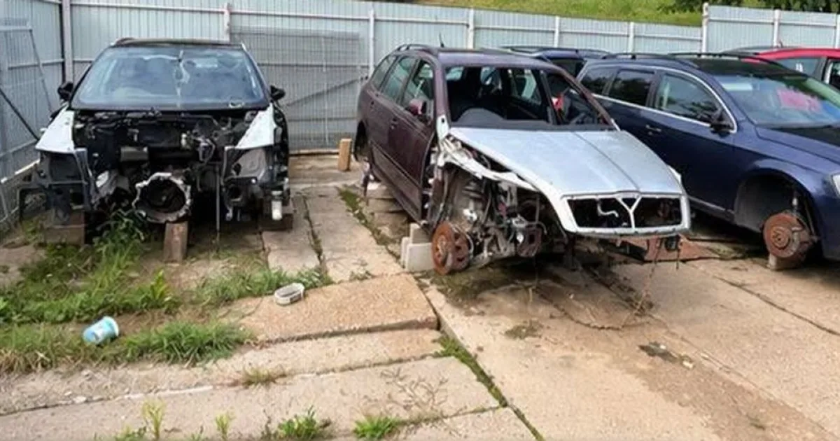 Dezmembrare auto ilegală la Dărmănești: amendă 10.000 lei, 25 de vehicule găsite