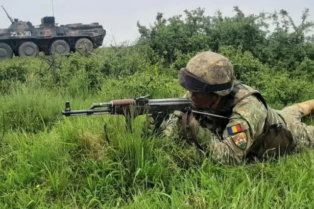 Exercițiu militar cu drone și tehnică militară în Nicolae Bălcescu și localitățile vecine
