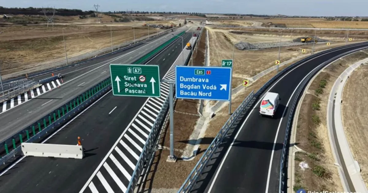 Încă 50 de kilometri din A7 ar putea fi deschiși în 2026, între Bacău și Pașcani