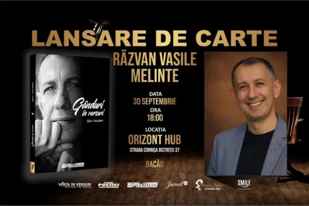 Lansare de carte la OrizontHub Bacău: Răzvan Vasile Melinte își prezintă noul volum
