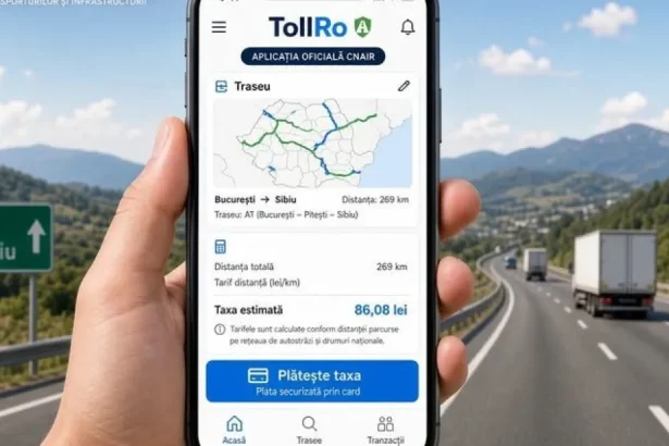 Rovinieta și tarifele de drum se plătesc prin TollRo, activ din 1 octombrie
