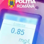Șofer prins la volan fără permis și cu alcoolemie de 0,85 mg/l