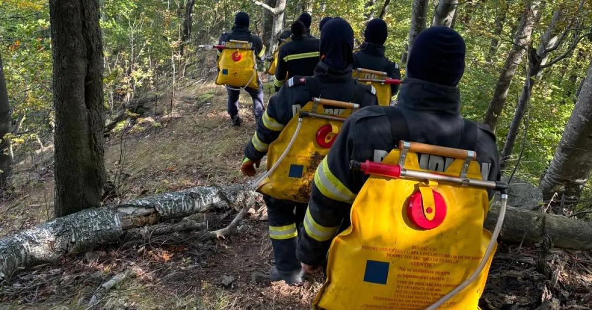 Incendiul de la Dofteana, în a șasea zi. Pompierii continuă lupta în zona Cucuieți
