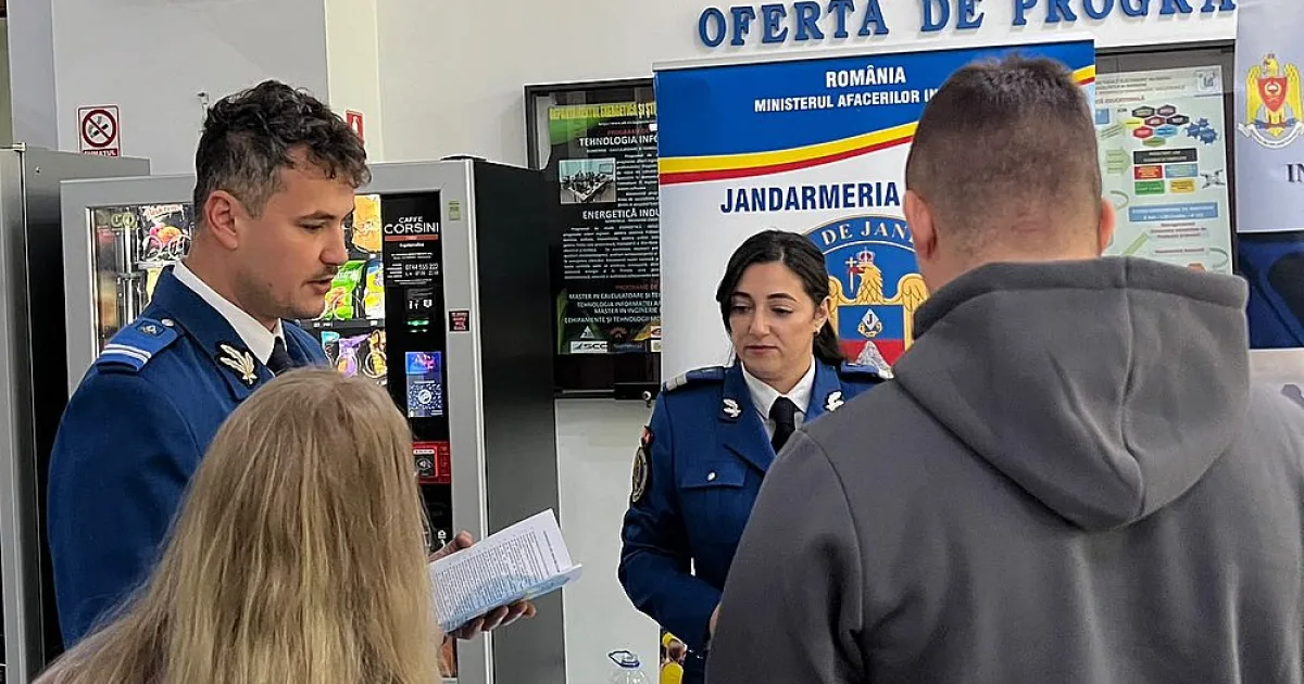 Jandarmeria Bacău, ofertă profesională la Bursa Locurilor de Muncă