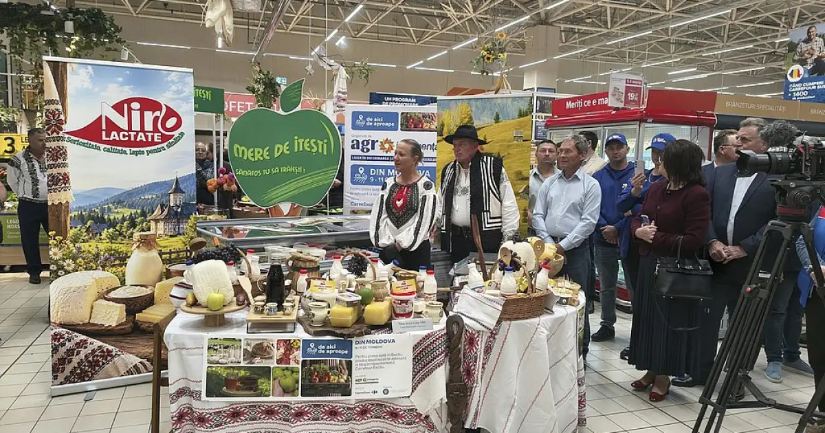 Premieră la Bacău: 30 de producători își prezintă produsele locale într-un hipermarket